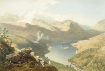 Grasmere from Langdale Fell, from 